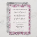 Search for burgundy and silver wedding invitations Chic