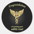Search for gold caduceus stickers Doctor