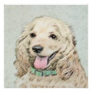Search for cocker spaniel art Red