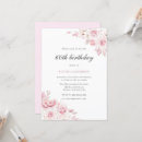 Search for pink 65th birthday invitations Elegant