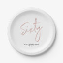 Search for 60th birthday plates Rose gold