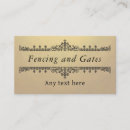 Search for fencing business cards Gate