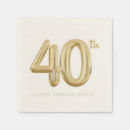 Search for birthday paper napkins Forty