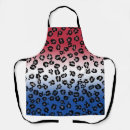Search for blue leopard print aprons Glitter