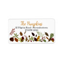 Search for autumn foliage return address labels Colourful