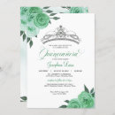 Search for jade green birthday invitations Tiara
