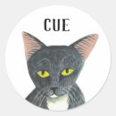 Search for black cat face stickers Cute