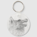Search for wild wolves key rings Dog
