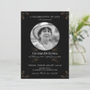 Search for gold funeral invitations Black