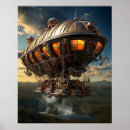 Search for steampunk airship art Retro