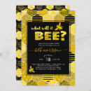 Search for bumblebee gender reveal invitations Yellow