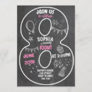 Search for bracket chalk invitations Pink