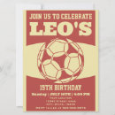 Search for soccer player birthday invitations Boy