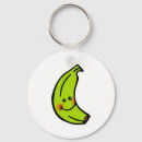 Search for food with faces key rings Green
