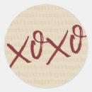 Search for xoxo hugs and kisses stickers Red