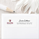 Search for mascot return address labels Elon north carolina