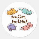 Search for cute cat illustration stickers Funny