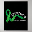 Search for mental health ribbon posters Bipolar
