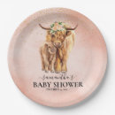 Search for cow plates Highland cow baby shower