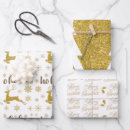 Search for gold deer wrapping paper Glitter
