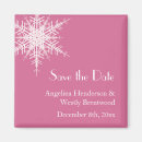 Search for winter save the date magnets Snowflake