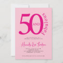 Search for hot pink and black birthday invitations Minimal typography simple