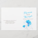 Search for wildflower wedding programs Watercolor