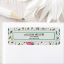 Search for wild flowers return address labels Modern