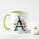 Search for butterfly monogram mugs Watercolor