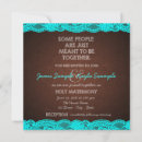 Search for brown and teal wedding invitations Rustic