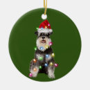 Search for schnauzer christmas tree decorations Santa