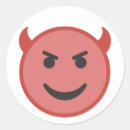 Search for funny smile stickers Red