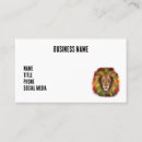 Search for rasta business cards Lion