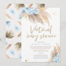 Search for zoom baby shower invitations Greenery