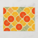 Search for vintage fruit pattern postcards Orange