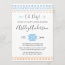 Search for blue and orange baby shower invitations Tribal