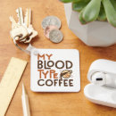 Search for blood type key rings Coffee