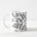 Search for black and white drawing mugs Simple