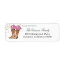 Search for cowboy return address labels Cowgirl