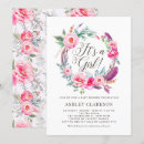 Search for peony baby shower invitations Pink flowers