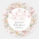 Search for baby girl shower invitation stickers Wildflower