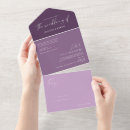 Search for plum purple wedding invitations Calligraphy