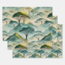 Search for landscapes wrapping paper Green