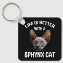 Search for sphynx cat key rings Funny