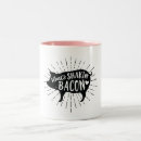 Search for funny bacon coffee mugs Illustration