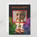Search for 77th birthday invitations Party