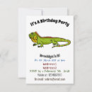 Search for iguana birthday invitations For kids