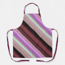 Search for purple striped aprons White