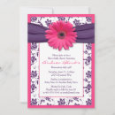 Search for purple ribbon invitations Floral