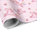 Search for pink unicorn wrapping paper Fairytale